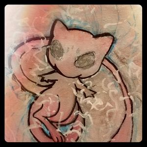 Mew pokemon painting